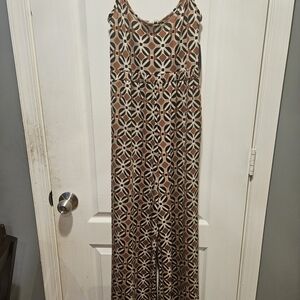 Derek Heart Multicolor Geometric Jumpsuit